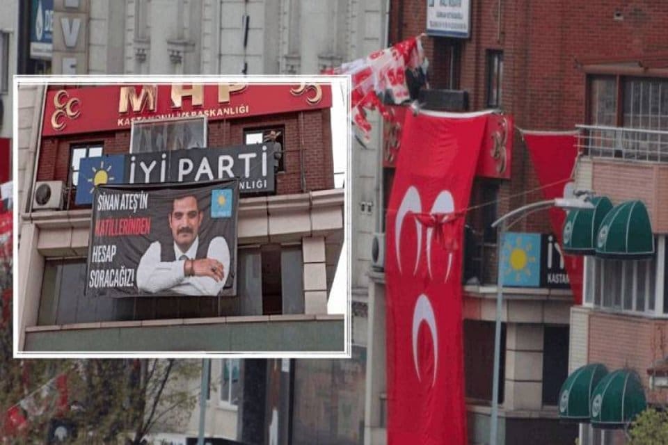 MHP Genel Başkanı&nbsp;Devlet Bah&ccedil;eli'nin Kastamonu ziyareti &ouml;ncesi, İyi Parti binasına