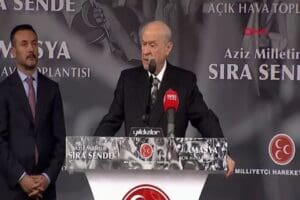 MHP lideri Devlet Bah&ccedil;eli, Amasya'da "Aziz milletim sıra sende" mitinginde