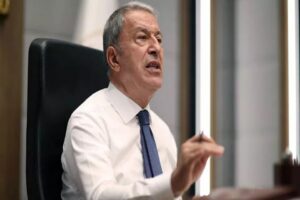 Milli Savunma Bakanı Hulusi Akar, İsve&ccedil; ve Finlandiya'nın NATO &uuml;yelik