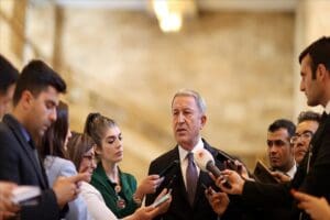 Milli Savunma Bakanı Hulusi Akar, tahıl koridoru hakkında a&ccedil;ıklama yaptı.
