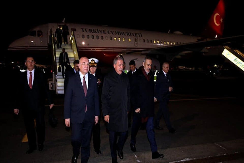 Milli Savunma Bakanı Hulusi Akar ve MİT Başkanı Hakan Fidan,