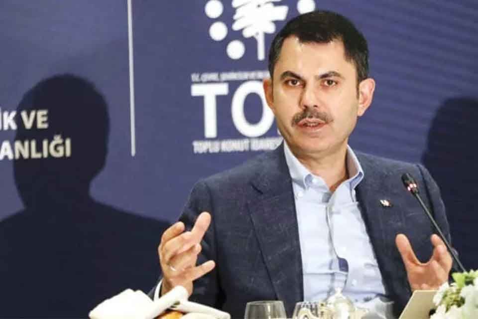 &Ccedil;evre, Şehircilik ve İklim Değişikliği Bakanı Murat Kurum, bir televizyon