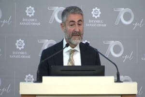Hazine ve Maliye Bakanı Nureddin Nebati, iş insanlarıyla yaptığı toplantıda
