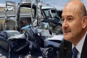 İ&ccedil;işleri Bakanı S&uuml;leyman Soylu, 2022'in ilk 10 ayında trafikteki &ouml;l&uuml;ml&uuml;