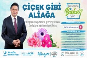 Aliağa Belediyesi&rsquo;nin başlattığı &ldquo;Balkonda Bahar Var&rdquo; projesi kapsamında balkonlarda bahar