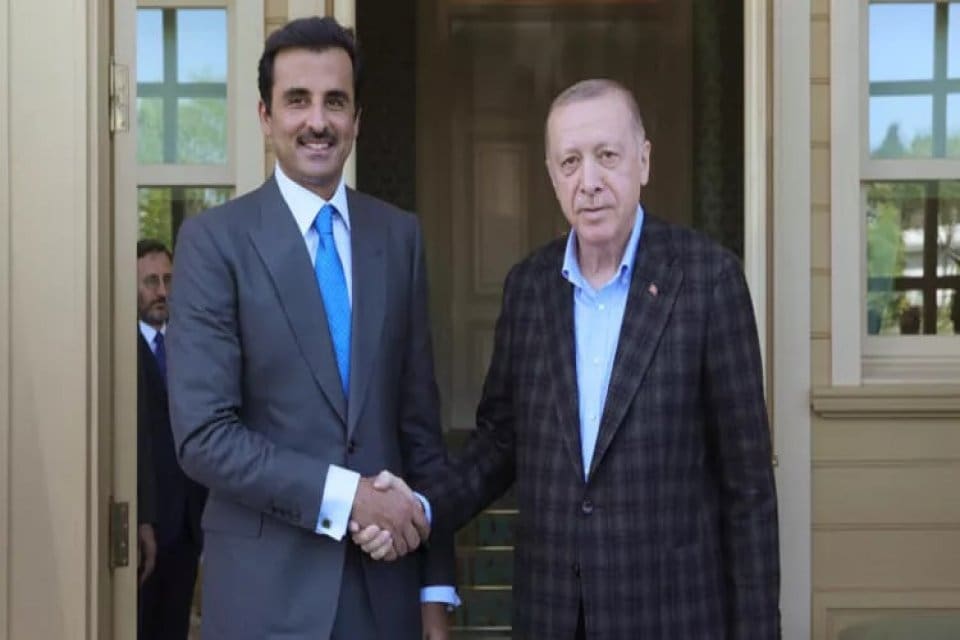 &nbsp; Cumhurbaşkanı Recep Tayyip Erdoğan, Katar Emiri Şeyh Temim Bin