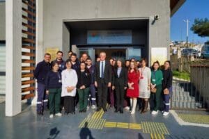 İl&ccedil;ede g&ouml;rev yapan sağlık &ccedil;alışanlarının 14 Mart Tıp Bayramı&rsquo;nı kutlayan