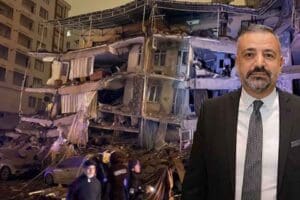 Depremin vurduğu Gaziantep Nurdağı&rsquo;nda bulunan CHP İzmir İl Başkanı Şenol