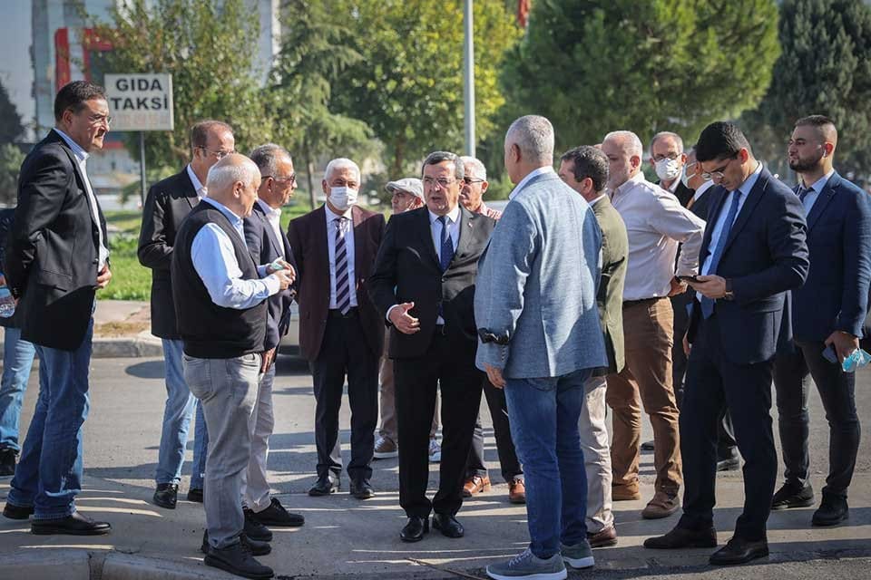 Yenişehir &Ccedil;alışma Grubunun daveti &uuml;zerine Gıda &Ccedil;arşısı&rsquo;na giderek esnafı dinleyen