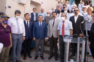 Lozan Barış Antlaşması&rsquo;nın 98. yıld&ouml;n&uuml;m&uuml;n&uuml; t&ouml;reninde konuşan Konak Belediye Başkanı