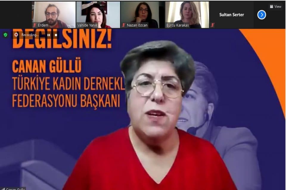 T&uuml;rkiye Kadın Dernekleri Federasyonu (TKDF) Başkanı Canan G&uuml;ll&uuml;, &lsquo;İstanbul S&ouml;zleşmesi