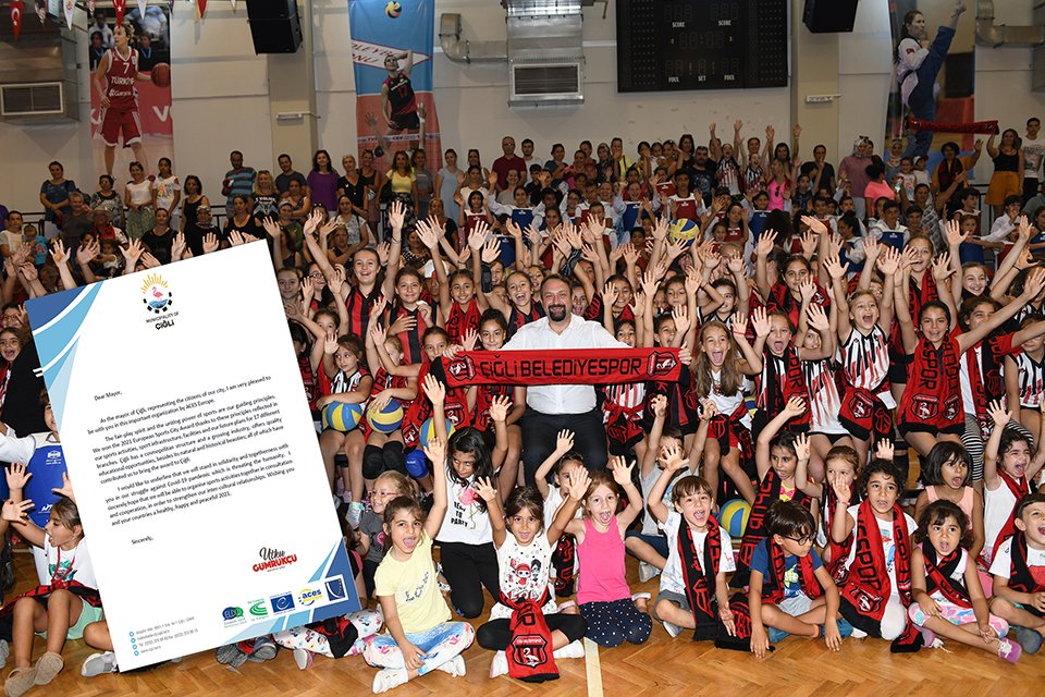 Çiğli Belediye Başkanı Utku Gümrükçü, Avrupa Spor Kentleri Federasyonu'nun düzenlediği