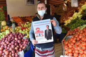 Koronavirüs pandemisinin başladığı günden bu yana ilçedeki dar gelirli vatandaşlar