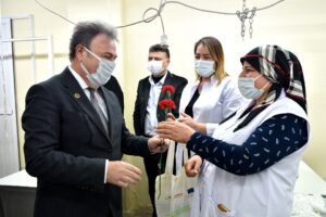 Bornova Belediye Başkanı Dr. Mustafa İduğ, Moda Tekstil Konfeksiyoncular Sitesi’ndeki
