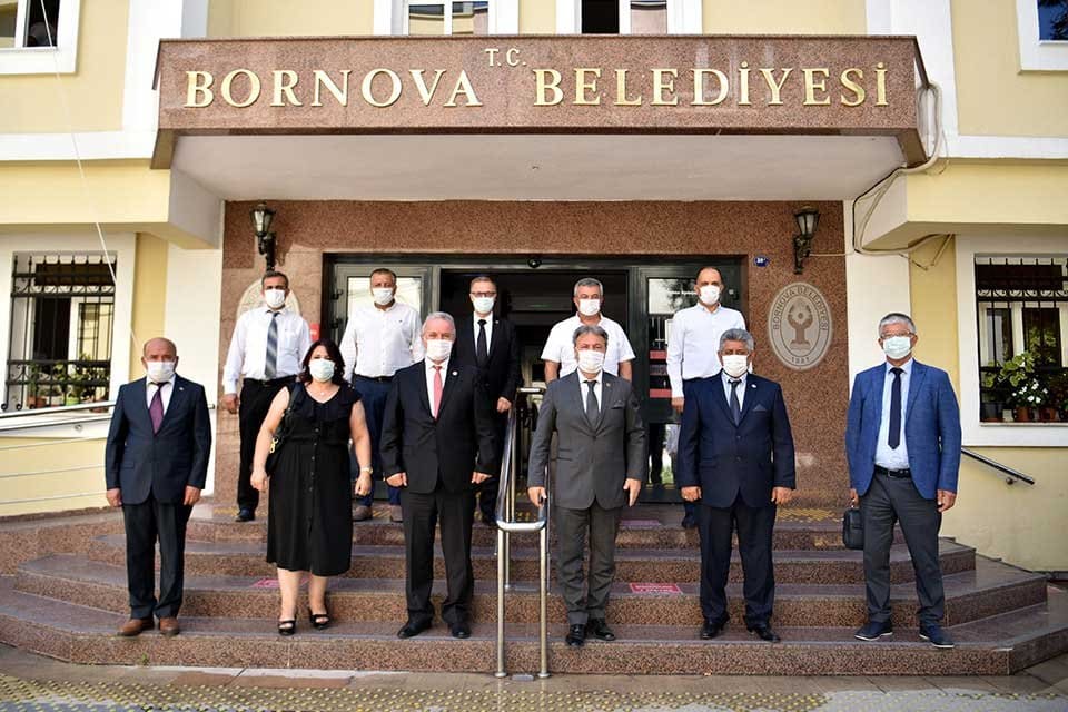Bornova Belediye Başkanı Dr. Mustafa İduğ ve Bornova Muhtarlar Derneği