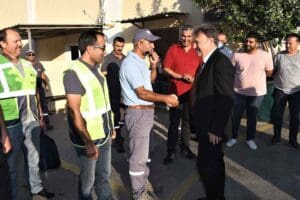 Bornova Belediye Başkanı Dr. Mustafa İduğ, Kurban Bayramı &ouml;ncesinde hem