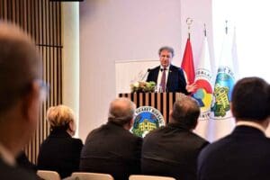 Bornova Belediye Başkanı Dr. Mustafa İduğ, İzmir Ticaret Borsası (İTB)