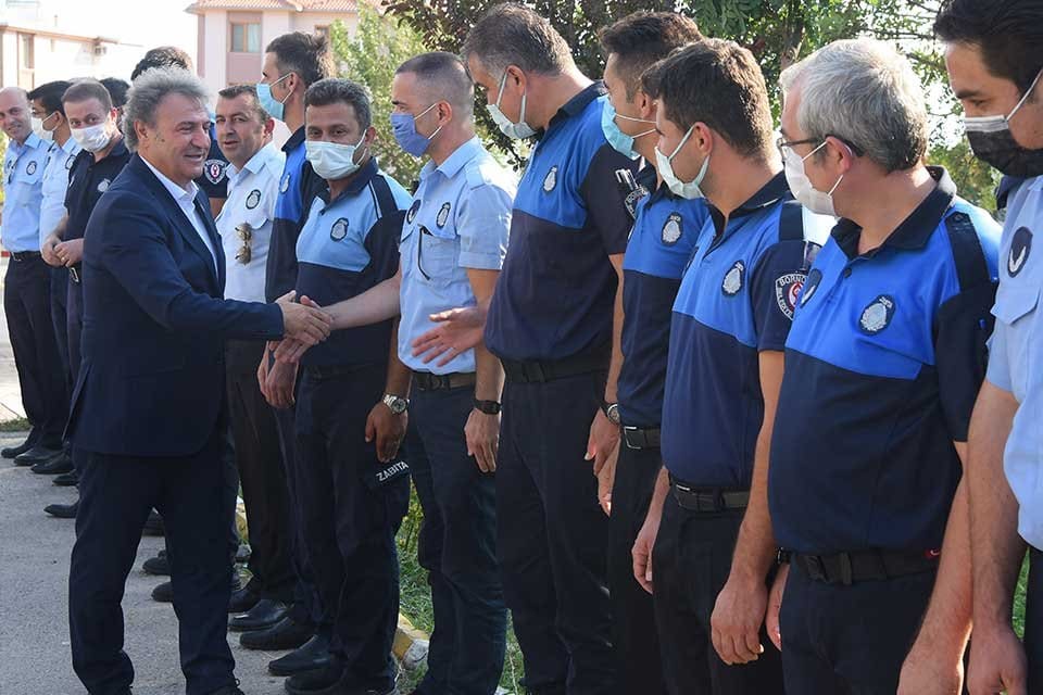 Bornova Belediye Başkanı Dr. Mustafa İduğ, &nbsp;Zabıta Haftası&rsquo;nın 195'nci yıld&ouml;n&uuml;m&uuml;