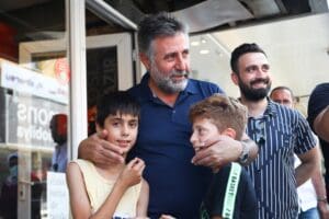 Bayraklı Belediye Başkanı Serdar Sandal, Emek ve G&uuml;m&uuml;şpala Mahallesi muhtarlarıyla