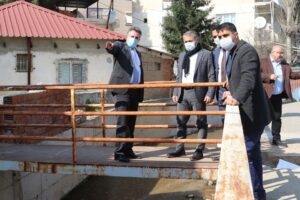 Bayraklı Belediye Başkanı Serdar Sandal, İZSU Genel M&uuml;d&uuml;r Yardımcısı Ali