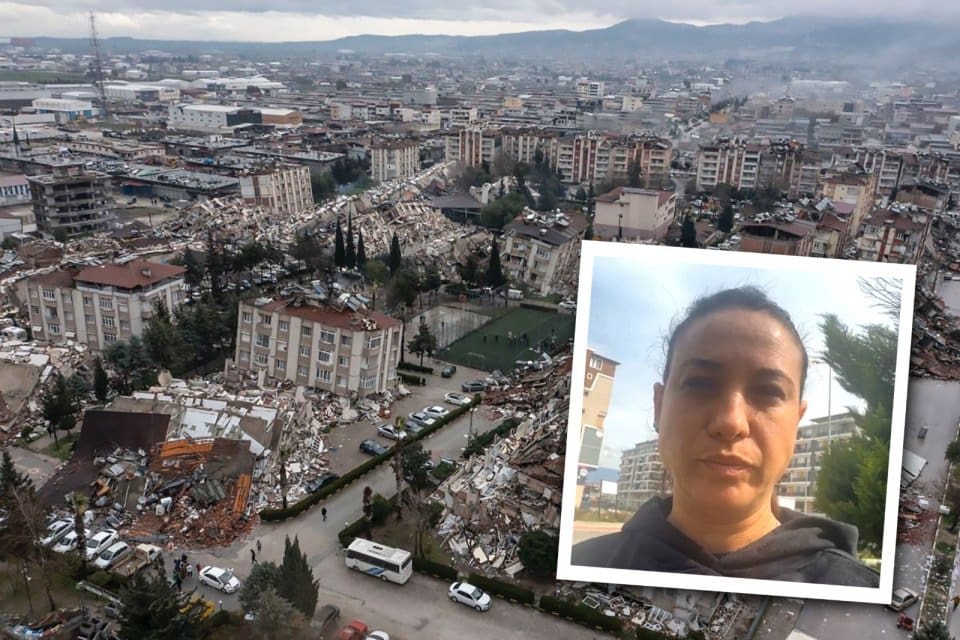 &nbsp; Efes Sel&ccedil;uk Belediye Başkanı Filiz Ceritoğlu Sengel deprem b&ouml;lgesinde