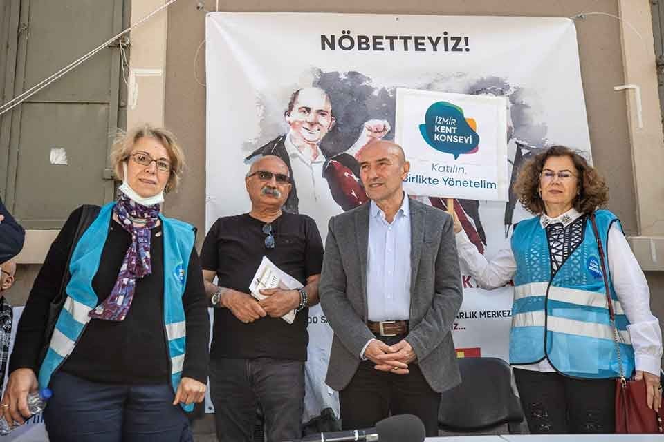 İzmir B&uuml;y&uuml;kşehir Belediye Başkanı Tun&ccedil; Soyer bug&uuml;n, TMMOB İzmir İl