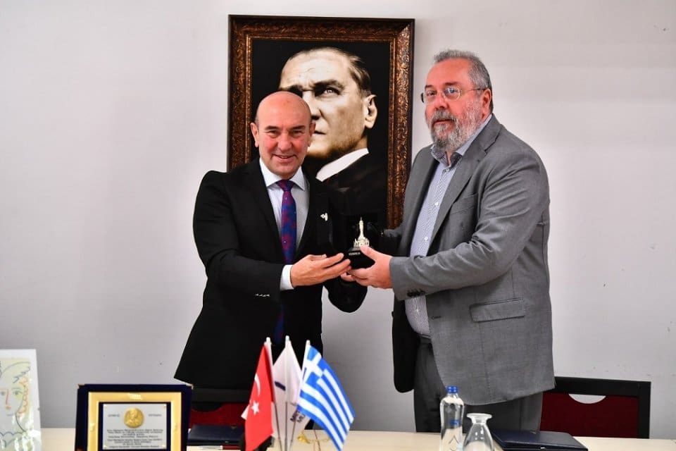 İzmir B&uuml;y&uuml;kşehir Belediye Başkanı Tun&ccedil; Soyer, Yunanistan&rsquo;ın Attika b&ouml;lgesindeki Vyronas&rsquo;ın