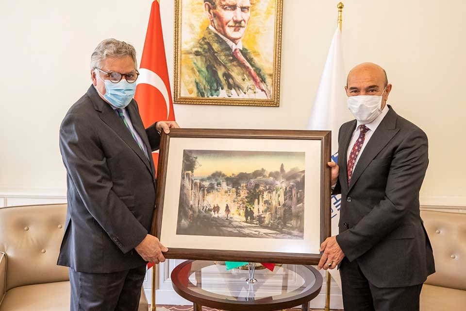 Brezilya&rsquo;nın Ankara B&uuml;y&uuml;kel&ccedil;isi Carlos Martins Ceglia, İzmir B&uuml;y&uuml;kşehir Belediye Başkanı