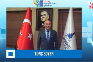İzmir Sanal Kitap Günleri'nin açılışında konuşan İzmir Büyükşehir Belediye Başkanı