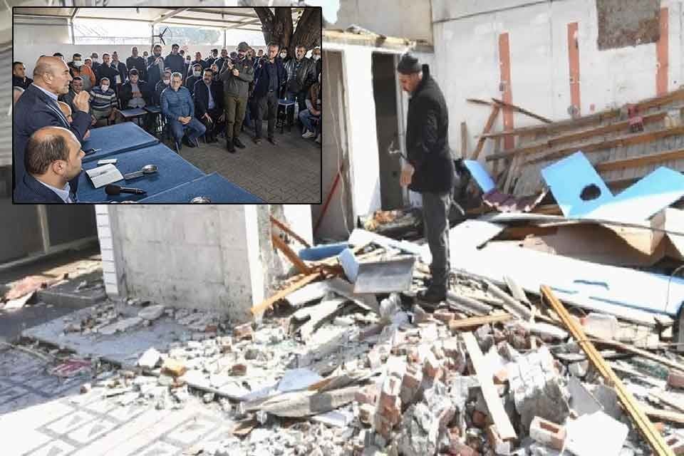 Bergama'da belediye tarafından eski stadyum alanında yapılmak istenen ve yargıya