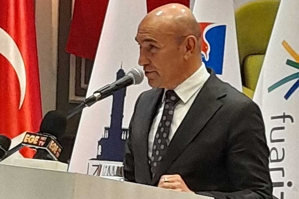 MODEKO Fuarı&rsquo;nın a&ccedil;ılışında konuşan İzmir B&uuml;y&uuml;kşehir Belediye Başkanı Tun&ccedil; Soyer,