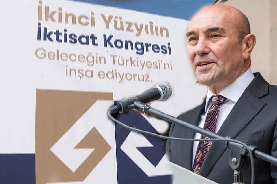 FOX TV canlı yayınına bağlanan İzmir B&uuml;y&uuml;kşehir Belediye Başkanı Tun&ccedil;