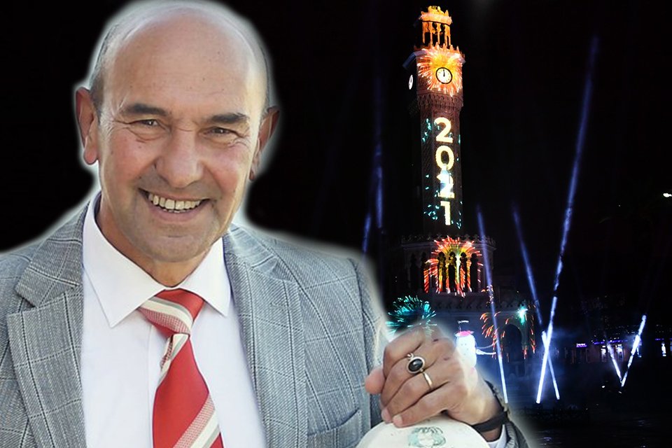 İzmir Büyükşehir Belediyesi’nin bu yıl pandemi nedeniyle çevrimiçi hazırladığı yılbaşı