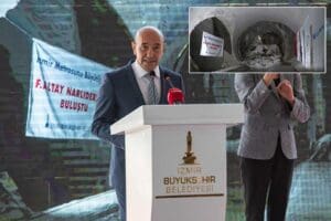 &nbsp;İzmir&rsquo;de toplu ulaşımın can damarlarından biri olacak Narlıdere Metrosu inşaatında