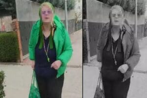 Eskişehir'de baş&ouml;rt&uuml;s&uuml;ne hakaret ettiği iddia edilen Ayfer E., polis ekiplerince