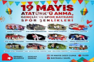 19 MAYIS’TA BAYRAKLI SAHİLİNDE 19 Mayıs Atatürk'ü Anma Gençlik Ve