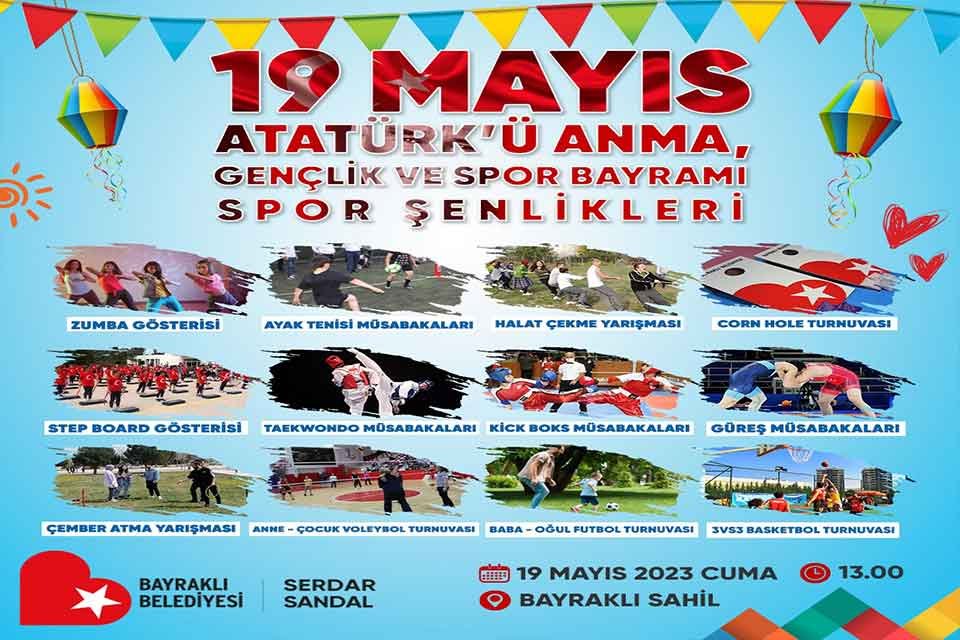 19 MAYIS’TA BAYRAKLI SAHİLİNDE 19 Mayıs Atatürk'ü Anma Gençlik Ve