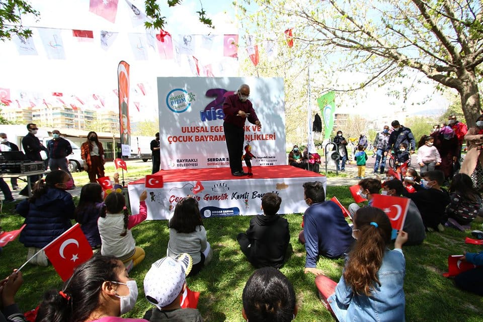 Bayraklı Belediyesi, 23 Nisan Ulusal Egemenlik ve &Ccedil;ocuk Bayramı'nı pandemi