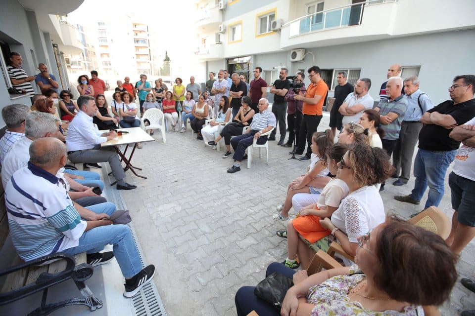 Bayraklı Belediye Başkanı Serdar Sandal, Adalet Mahallesi&rsquo;nde yapılmak istenen ve