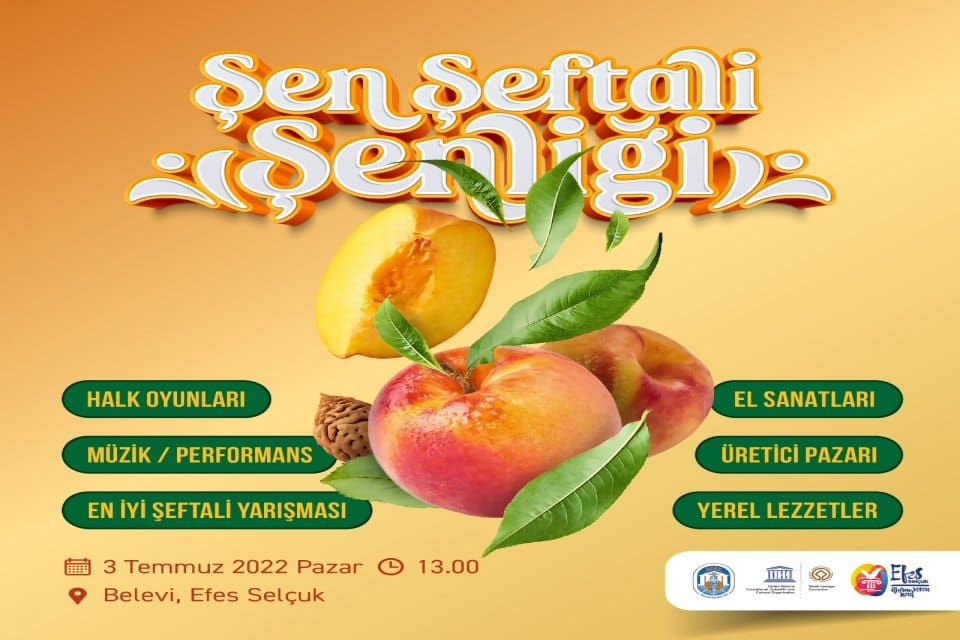 Efes Sel&ccedil;uk&rsquo;un bereketli topraklarında yetişen şeftali, Belevi Şen Şeftali Şenliği&rsquo;nde