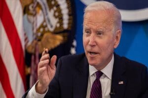 ABD'nin gafları ile meşhur başkanı Joe Biden konuşma yaptığı sırada