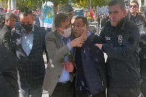 İYİ Parti Genel Başkanı Meral Akşener'in Bing&ouml;l ziyareti sırasında şehit