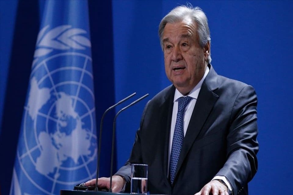 &nbsp; Birleşmiş Milletler (BM) Genel Sekreteri Antonio Guterres&rsquo;in Ukrayna tahılının