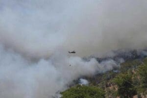 Muğla'nın K&ouml;yceğiz il&ccedil;esinde makilik alanda başlayıp ormana sı&ccedil;rayan yangını s&ouml;nd&uuml;rme