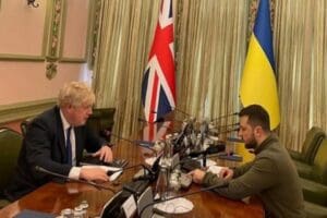 İngiltere Başbakanı Boris Johnson, Ukrayna'nın 31'inci Bağımsızlık G&uuml;n&uuml;'nde Kiev'i ziyaret