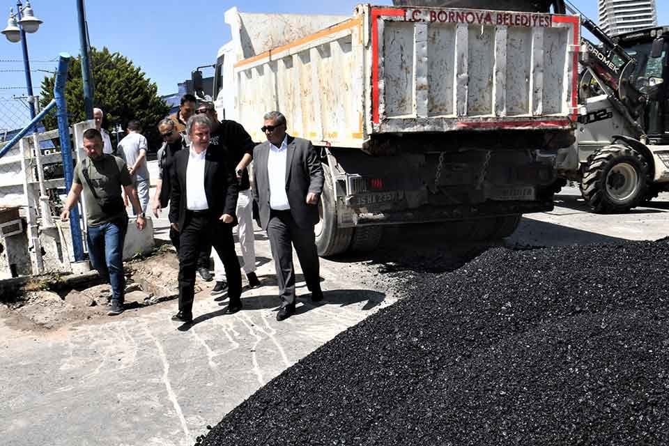İl&ccedil;edeki yol sorununu &ccedil;&ouml;zmek i&ccedil;in Asfalt &Uuml;retim Tesisi kuran Bornova