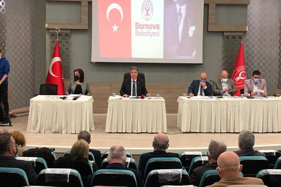 Bornova Belediyesi Şubat ayı olağan meclis toplantısı belediye başkanı Mustafa