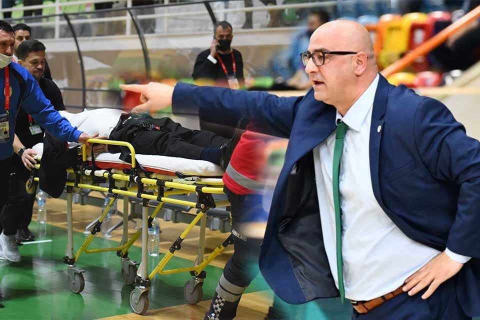 Bornova Belediyesi Karşıyaka ile Akhisar Belediyespor arasında oynanan T&uuml;rkiye Basketbol