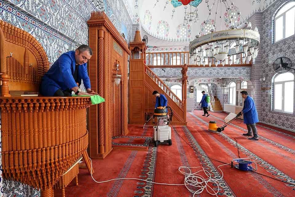 BUCA Belediyesi, Ramazan ayı &ouml;ncesinde kentteki t&uuml;m ibadethanelerde geniş kapsamlı