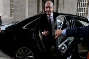 CHP Genel Başkanı Kemal Kılı&ccedil;daroğlu, TOBB Başkanı Rifat Hisarcıklıoğlu ile